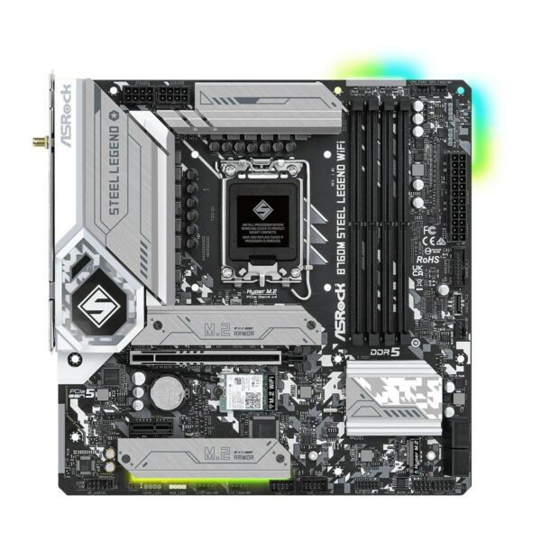 Płyta główna ASRock B760M Steel Legend WiFi Intel Wi-Fi 6 Intel B760 LGA 1700