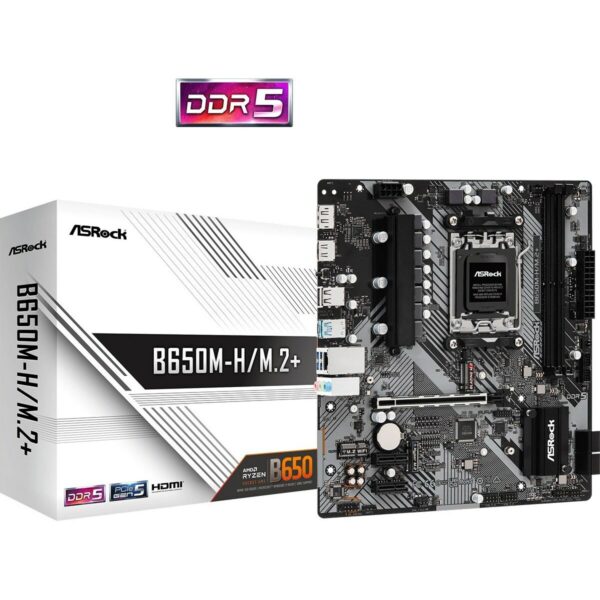 Płyta główna ASRock B650M-H/M.2+ AMD B650 AMD AM5 - obrazek 2