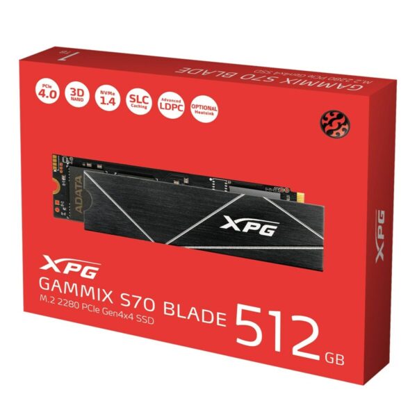 Dysk Twardy Adata GAMMIX S70 BLADE 512 GB SSD - obrazek 6