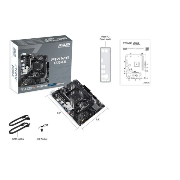 Płyta główna Asus 90MB1H60-M0EAY0 AMD AM4 AMD A520 AMD - obrazek 4