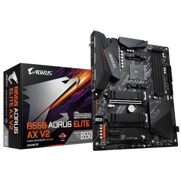 Płyta główna Gigabyte B550 AORUS ELITE AX V2 Intel Wi-Fi 6 AMD B550 AMD AM4