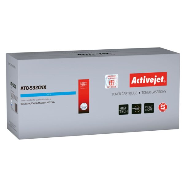 Toner Activejet ATO-532CNX                      Turkusowy