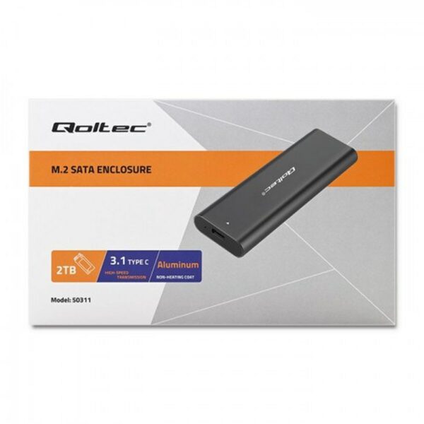 Obudowa zewnętrzna Qoltec 50311 Czarny - obrazek 5