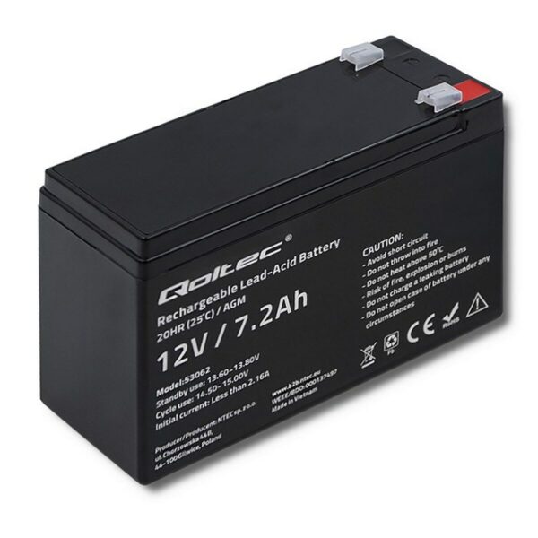Bateria do Zasilacz awaryjny UPS Qoltec 53062 7200 mAh 12 V