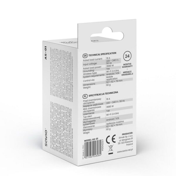 Inteligentny kontakt Savio AS-01 Wi-Fi - obrazek 8