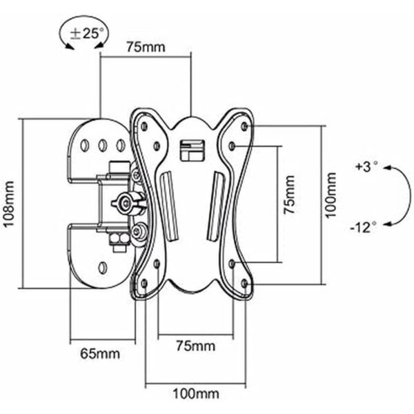 Uchwyt na TV MacLean MC-670 27" 13" 20 kg - obrazek 5