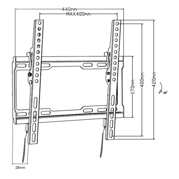 Uchwyt na TV MacLean MC-412 32" 70" 45 kg - obrazek 5