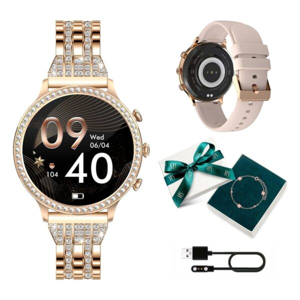 Smartwatch Manta SWD01GD Złoty 1,32" - obrazek 3