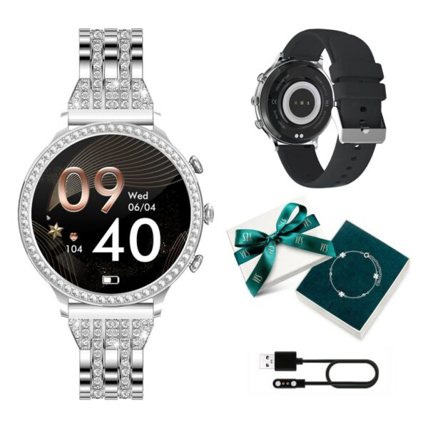 Smartwatch Manta SWD01SL Srebrzysty 1,32" - obrazek 3