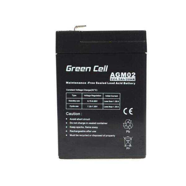 Bateria do Zasilacz awaryjny UPS Green Cell AGM02 4,5 AH 6 V - obrazek 4