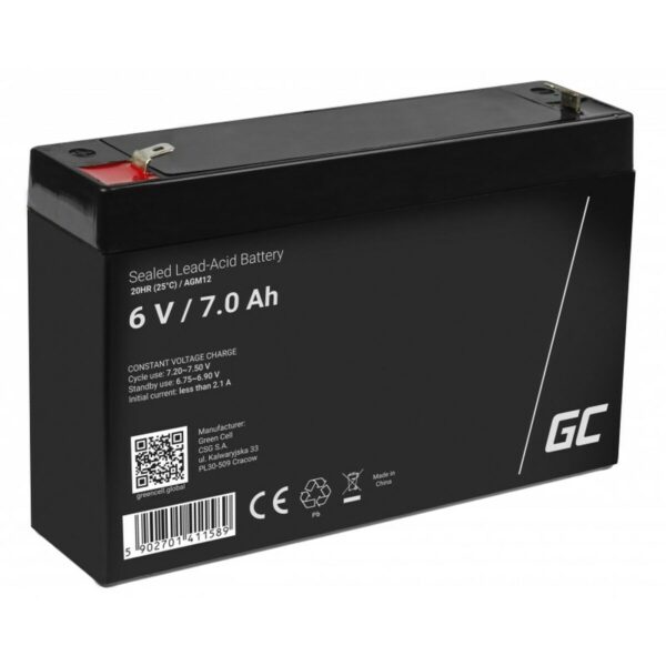 Bateria do Zasilacz awaryjny UPS Green Cell AGM12 7000 mAh 6 V