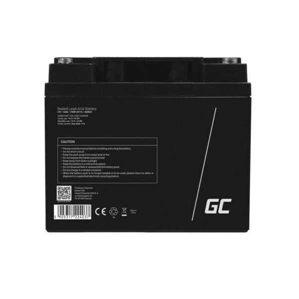 Bateria do Zasilacz awaryjny UPS Green Cell AGM23 44 Ah 12 V - obrazek 2
