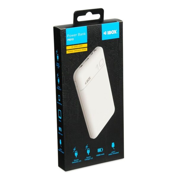 Powerbank Ibox IPB10 Biały 10000 mAh - obrazek 2