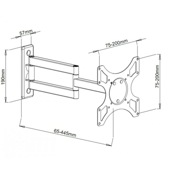 Uchwyt na TV Techly ICA-LCD 2903 19" 37" 25 kg - obrazek 6