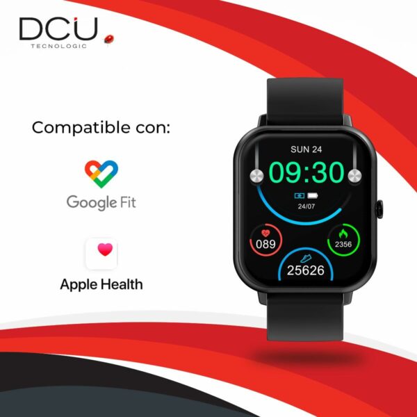 Smartwatch DCU CURVED GLASS PRO 1,83" Czarny - obrazek 3