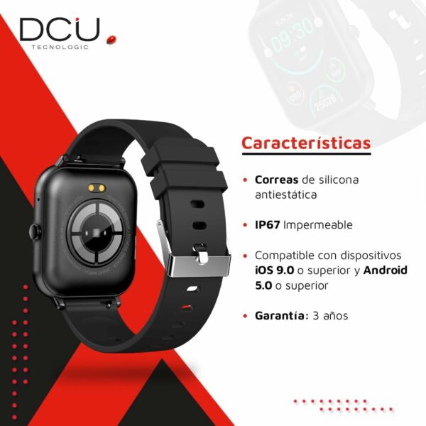 Smartwatch DCU CURVED GLASS PRO 1,83" Czarny - obrazek 5