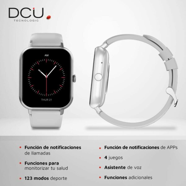 Smartwatch DCU CURVED GLASS PRO 1,83" Szary - obrazek 4