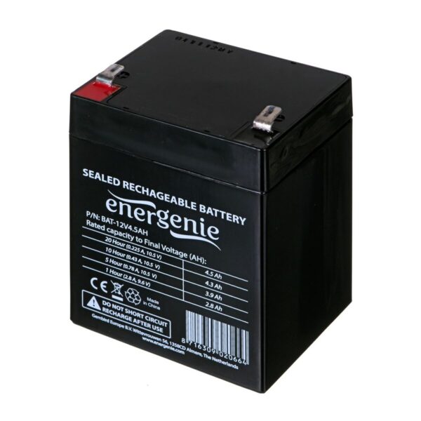 Bateria do Zasilacz awaryjny UPS GEMBIRD BAT-12V4.5AH 4500 mAh 12 V - obrazek 2