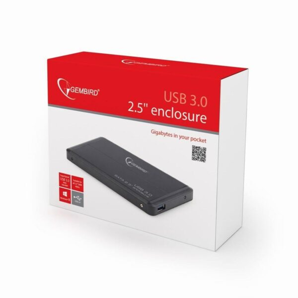 Obudowa dysku twardego GEMBIRD EE2-U3S-2-S 2,5" Czarny 2,5" - obrazek 3