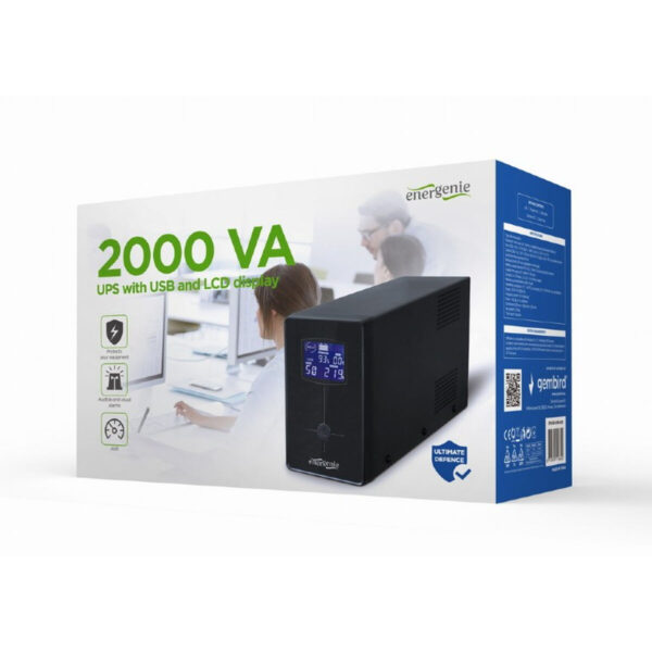Zasilacz awaryjny UPS Interaktywny GEMBIRD EG-UPS-035 1200 W 2000 VA - obrazek 3