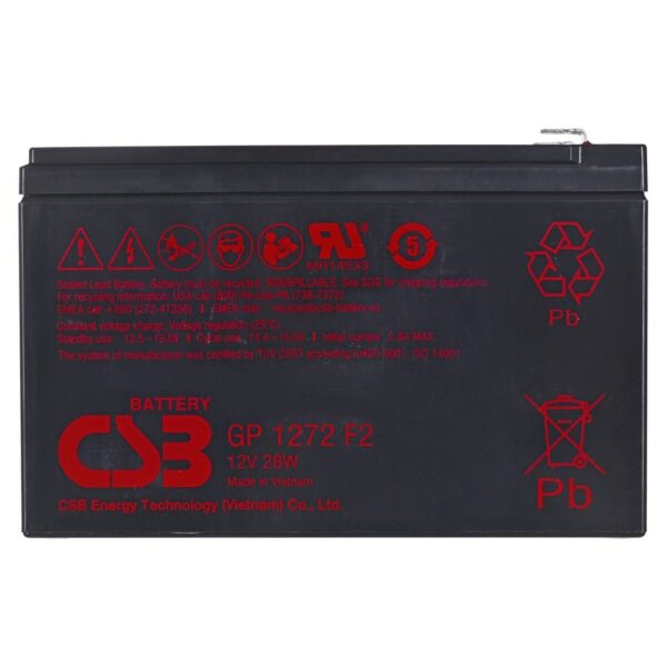 Bateria do Zasilacz awaryjny UPS HITACHI CSB GP1272 F2 72 Ah 12 V - obrazek 2