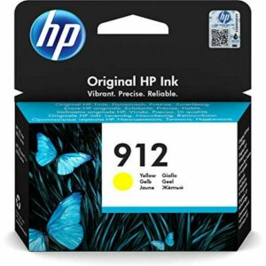 Zgodny pojemnik z tuszem HP 912 Żółty