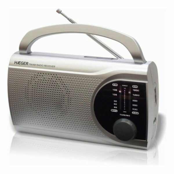 Radio AM/FM Haeger PR-BIB.004B Szary