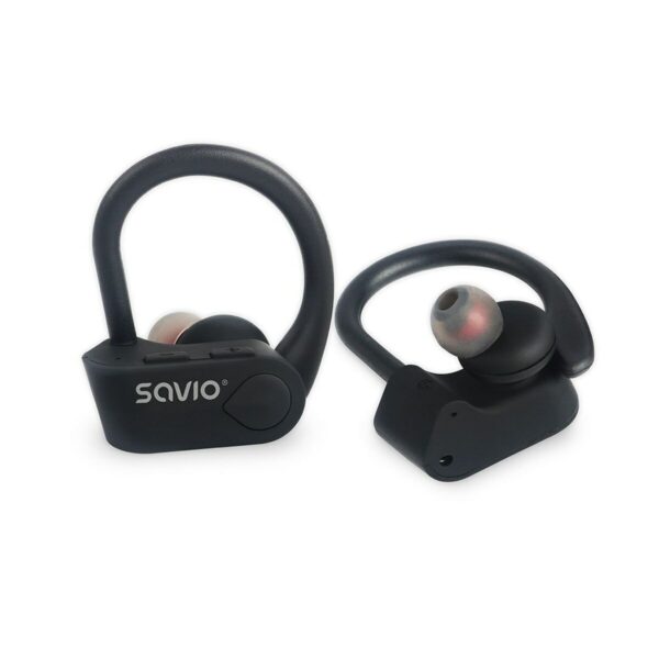 Słuchawki douszne Bluetooth Savio TWS-03 Czarny Grafit - obrazek 5