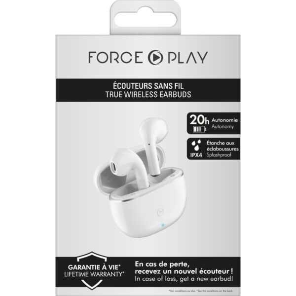 Słuchawki douszne Bluetooth Big Ben Interactive FPYTWSBOUTON Biały - obrazek 3