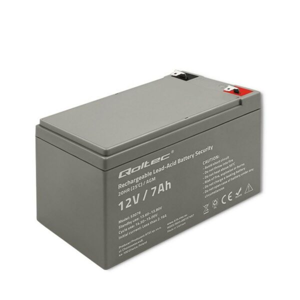 Bateria do Zasilacz awaryjny UPS Qoltec 53076 7 Ah 12 V