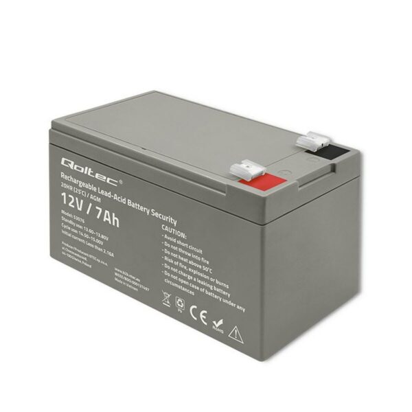 Bateria do Zasilacz awaryjny UPS Qoltec 53076 7 Ah 12 V - obrazek 6