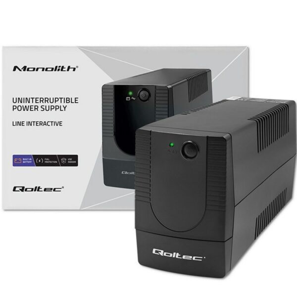 Zasilacz awaryjny UPS Interaktywny Qoltec 53773 480 W - obrazek 4