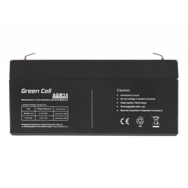 Bateria do Zasilacz awaryjny UPS Green Cell AGM14 6 V - obrazek 4