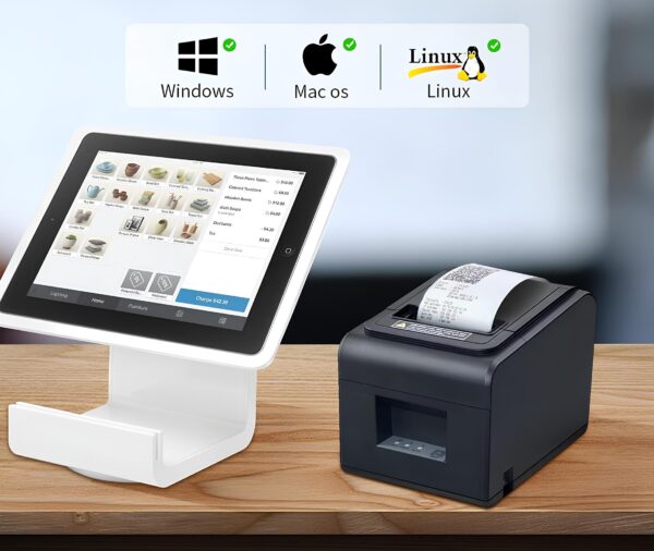 Drukarka termiczna vretti V330M, 80 mm, USB, LAN, automatyczne cięcie - obrazek 3