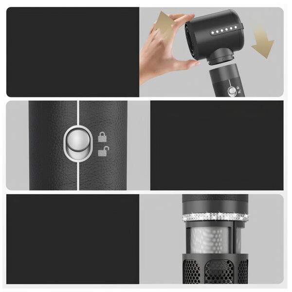 Wielofunkcyjny styler RESTEQ 7 w 1, moc 1400 W, kolor czarny - obrazek 3