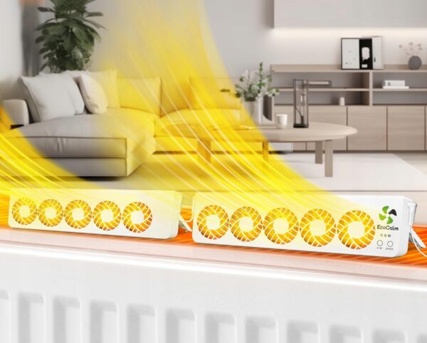 Wentylatory grzewcze EcoCalm Fan Booster 2.0 z czujnikiem ciepła, 2 szt. - obrazek 5