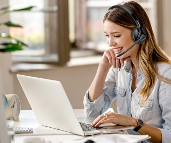 Weatwo Słuchawki Bluetooth z Podwójnym Mikrofonem CVC8.0 do Telefonów i PC - obrazek 2