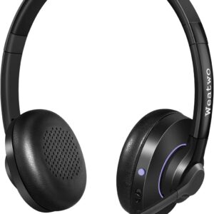 Weatwo Słuchawki Bluetooth z Podwójnym Mikrofonem CVC8.0 do Telefonów i PC