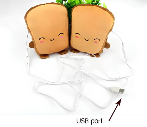 Ciepłe podgrzewane rękawiczki USB Toast zimowe rękawiczki z funkcją ogrzewania dłoni - obrazek 3