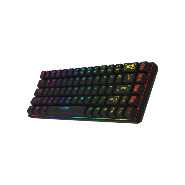 AQIRYS Klawiatura mechaniczna 65%/68 klawiszy Dual Mode: Wirelles&BT+Wired MIRA black