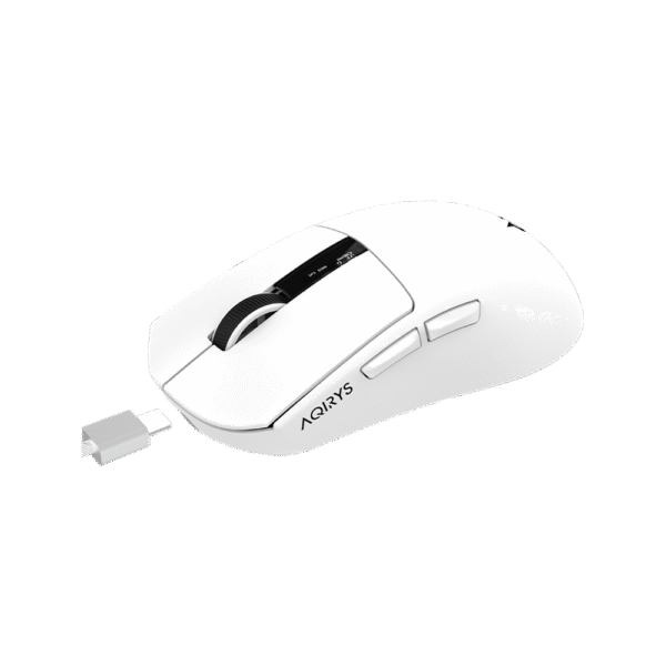 AQIRYS Myszka Dual Mode: Wirelles+Wired ZEPHYR white - obrazek 4