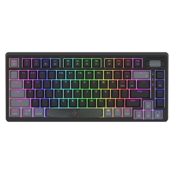 AQIRYS Klawiatura mechaniczna 75%/81 klawiszy przewodowa ADARA MINI black/grey - obrazek 2