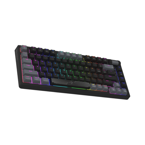 AQIRYS Klawiatura mechaniczna 75%/81 klawiszy przewodowa ADARA MINI LE black/grey - obrazek 3