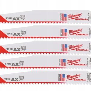 Brzeszczoty 230 mm Bimetal zestaw brzeszczotów 5 sztuk do drewna MILWAUKEE