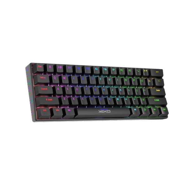 YAXO Klawiatura mechaniczna 61 klawiszy NUXLAK Outemu RS Techno Black