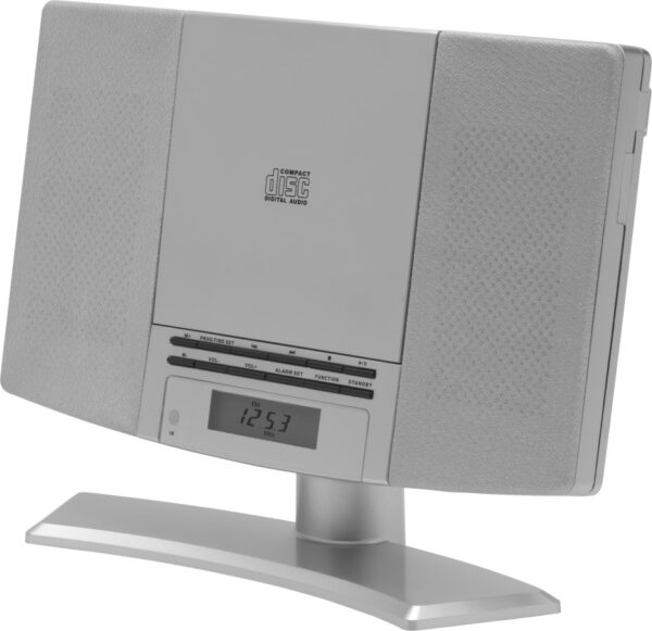 Mikro wieża Denver MC-5220 Odtwarzacz CD, Radio FM, Srebrny - obrazek 3