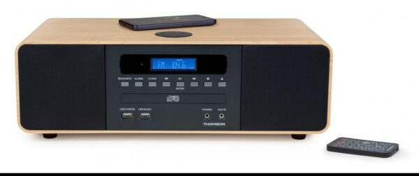 Mikro wieża Thomson MIC202IBT z Bluetooth i ładowarką indukcyjną do telefonu radio FM z RDS odtwarza CD/MP3 - obrazek 5