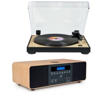 Zestaw stereo / Cyfrowa mini wieża z gramofonem THOMSON TT300 & MIC202