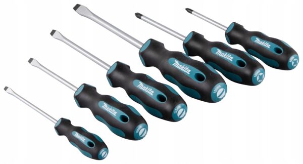 Zestaw wkrętaków 6 elementów SL 4 sztuki + PZ 2 sztuki MAKITA - obrazek 2