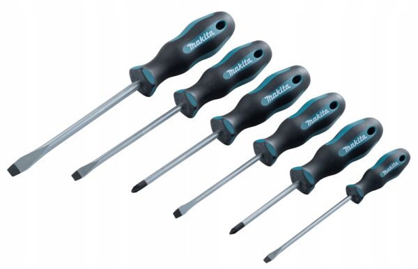 Zestaw wkrętaków 6 elementów SL 4 sztuki + PZ 2 sztuki MAKITA - obrazek 3